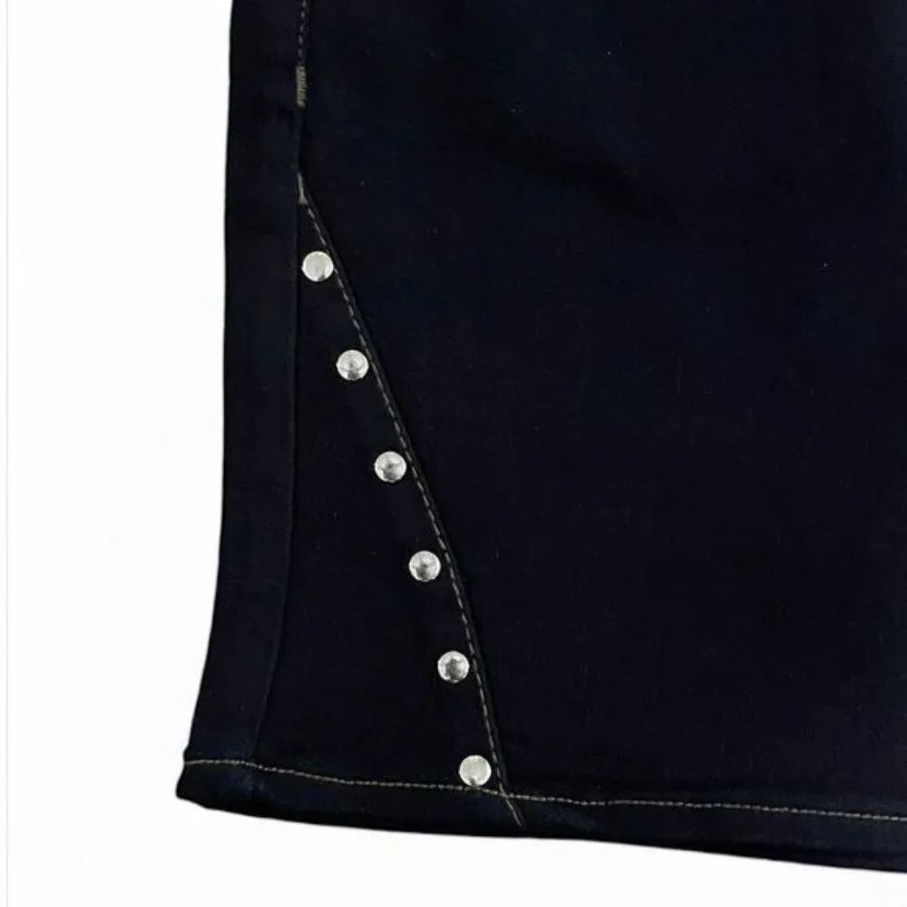 Faith Jeans Women's Hi-Rise Short Stud Shine size 10" - Picture 3 of 11